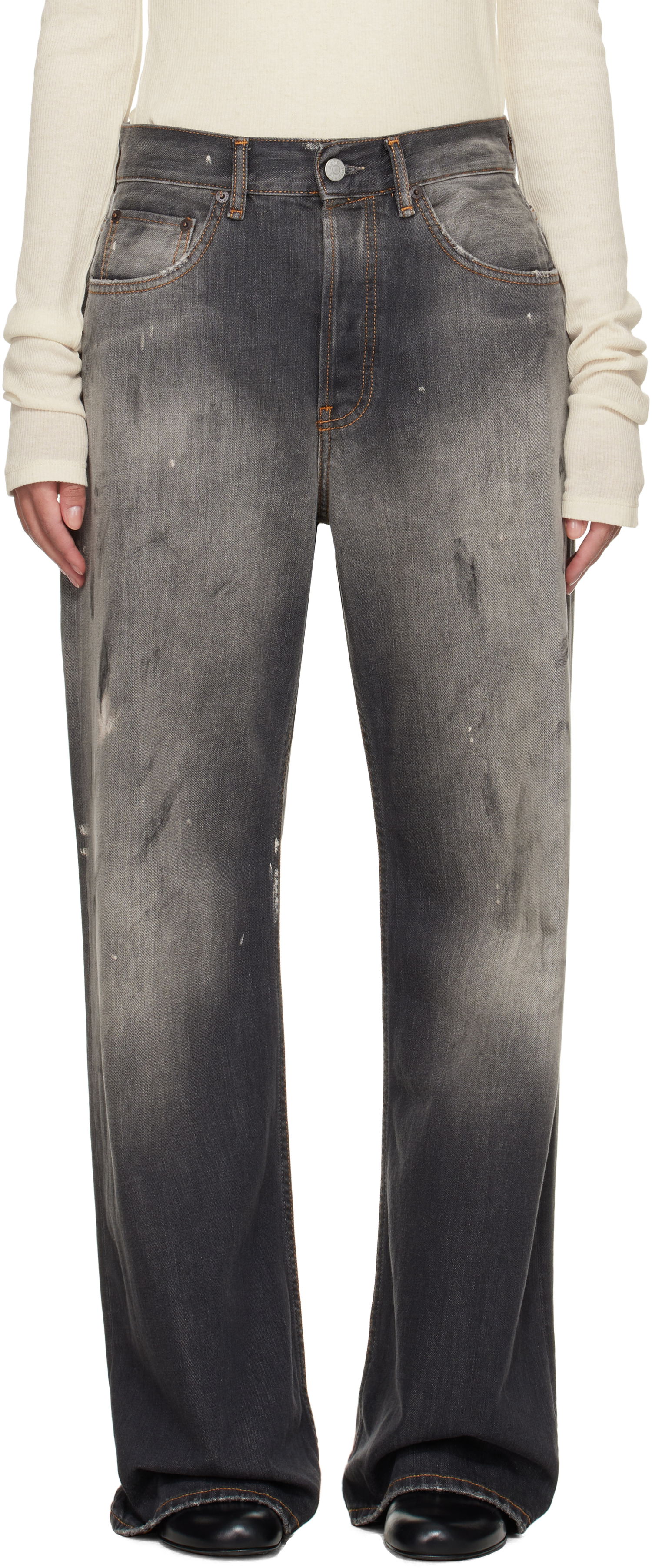Дънки Acne Studios Acne Studios Loose Fit Jeans Сиво | A00513-, 0