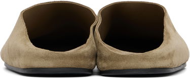 Кецове и обувки The Row The Row Hudson Suede Slide Loafers Зелено | F1705-L302, 1