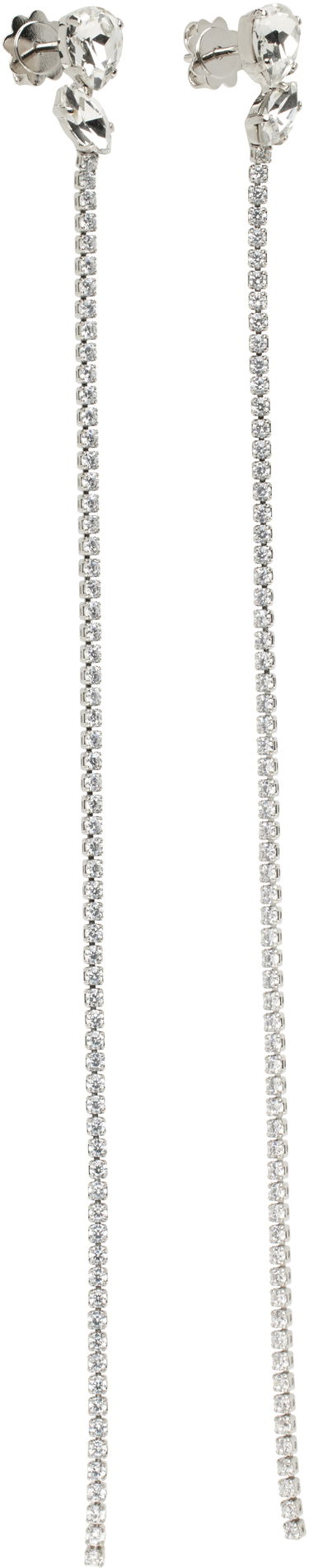 Обеци Jil Sander Jil Sander Crystal Chain Drop Earrings Металик | J12VG0297_P5050, 1