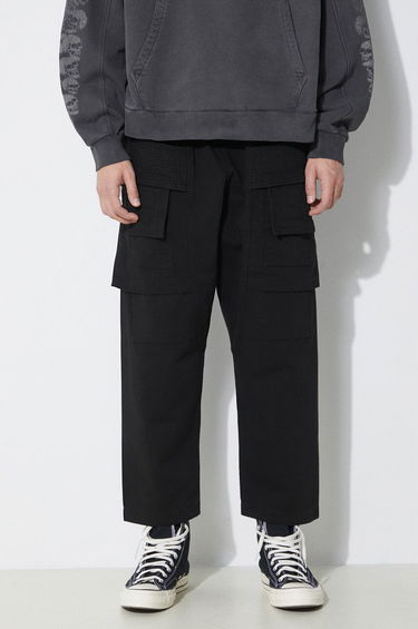 Карго панталони Rick Owens Woven Pants Creatch Cargo Cropped Drawstring Trousers Черно | DU01D1371.CB.09, 0