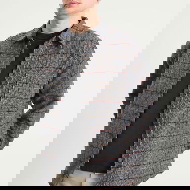 Риза Portuguese Flannel Flannel Herringbone Plaid Overshirt Многоцветен | AW25076-GRY, 5