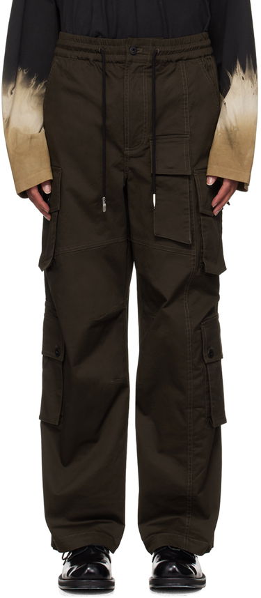 Карго панталони Feng Chen Wang Feng Chen Wang Cotton Cargo Pants Зелено | FMF18TR11, 0