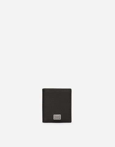 Портфейл Dolce & Gabbana Dauphine-print Calfskin Bifold Card Holder Черно | BP3324AG21980999, 0