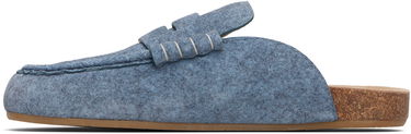 Кецове и обувки JW Anderson JW Anderson Felt Stitch Loafer Mules Синьо | LF0078-LA0380, 2