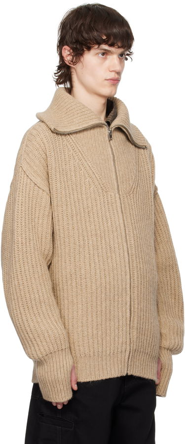 Пуловер LEMAIRE LEMAIRE Trucker Collar Knit Cardigan Бежово | TO1260 LK1029, 1