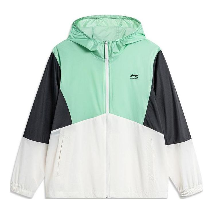 Ветровка Li-Ning Color Block Windbreaker Зелено | AFDU363-4