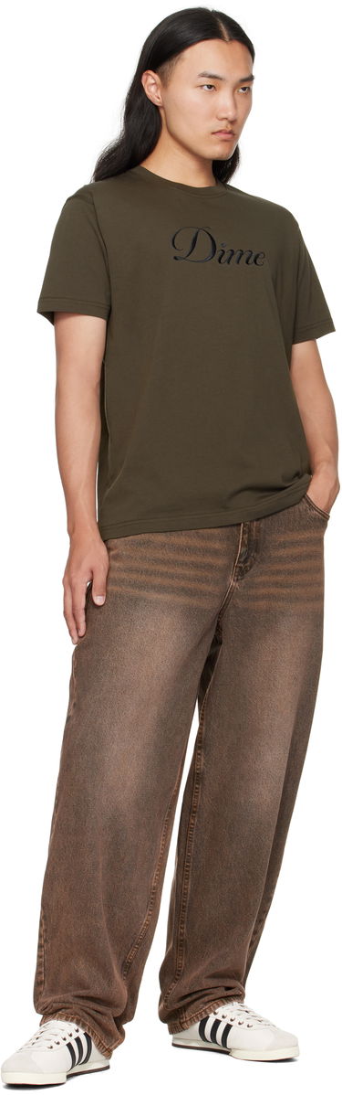 Тениска Dime Dime Cursive T-Shirt Зелено | DIMEFA2574BLK, 3