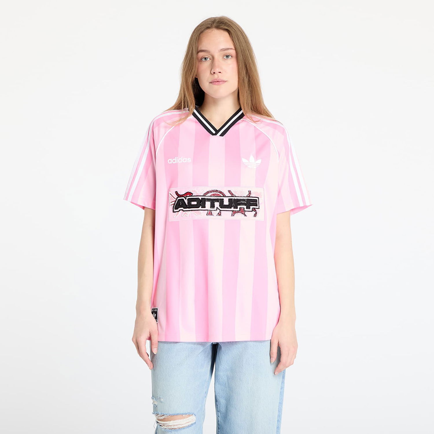 Фланелка adidas Originals adidas Originals Beads Jersey Розово | KD2272, 0