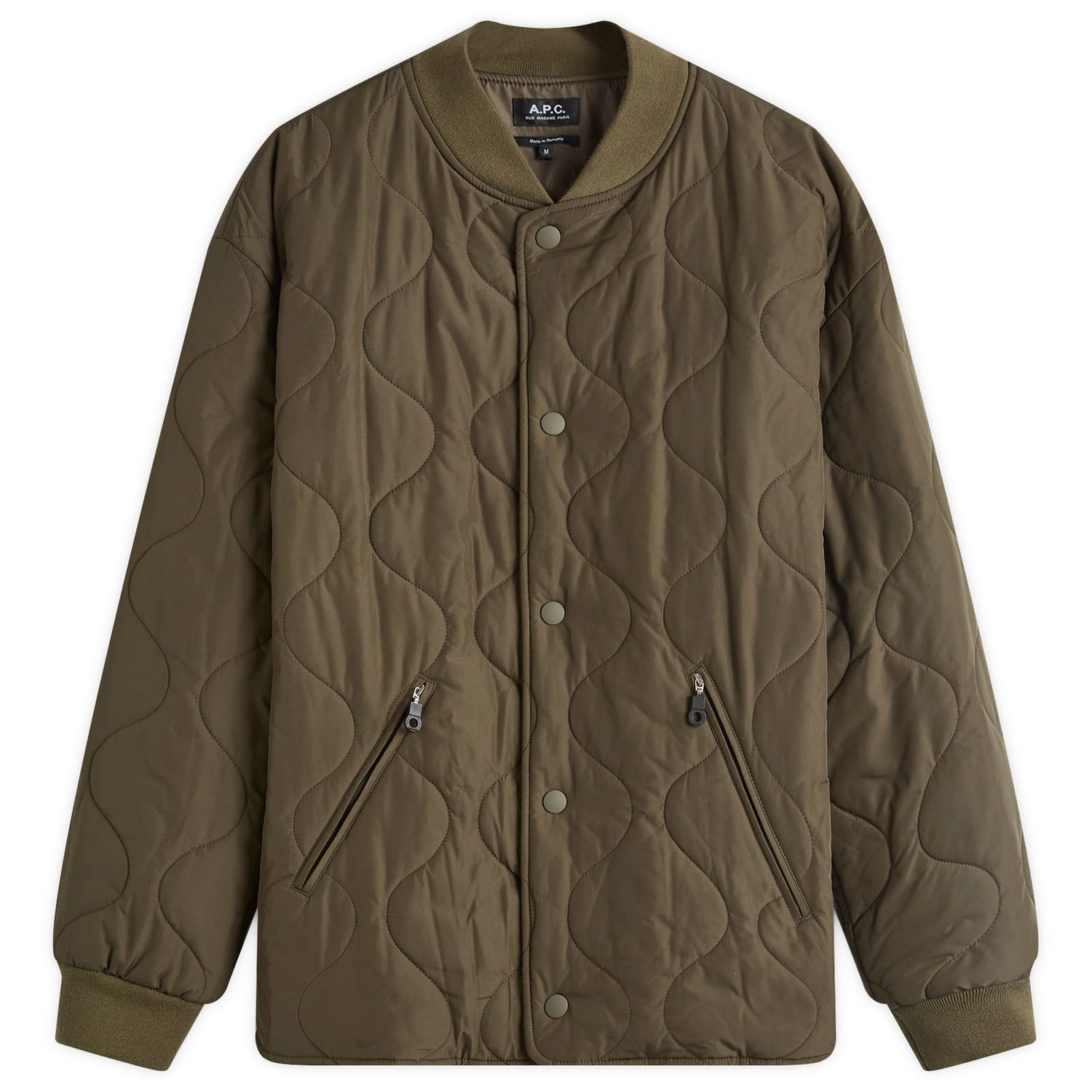 Яке бомбър A.P.C. Florent Quilted Bomber Jacket Кафяво | PSAJA-H02946-JAC, 0