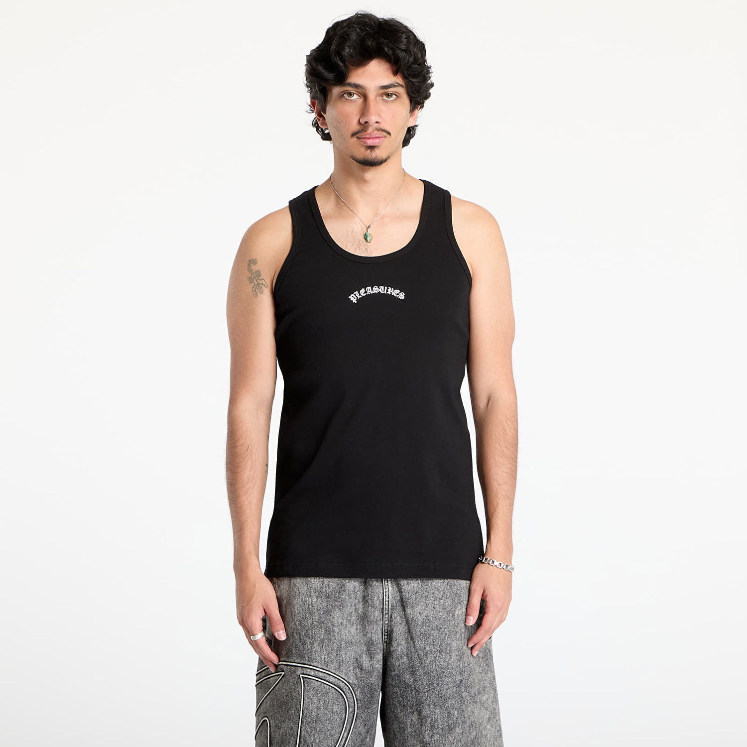 Потник Pleasures Pleasures Standard Tank Top Черно | P25SU041 BLACK_WHITE, 0