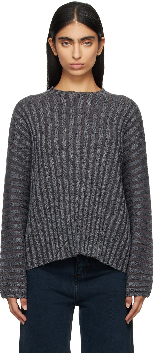 Пуловер Eckhaus Latta Sweater Сиво | 8026-EL-PF24-C -