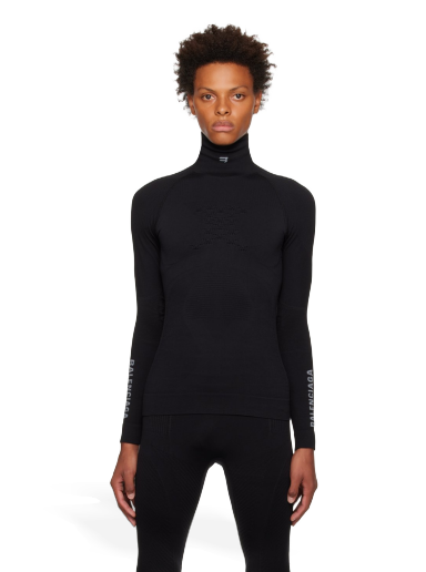 Sporty B Highneck Athletic Long Sleeve T-Shirt