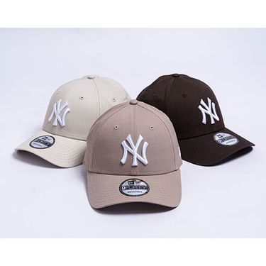 Шапка с козирка New Era 9FORTY MLB Nos League Essential New York Yankees - Ash Brown / White One Size Бежово | 60471457, 2