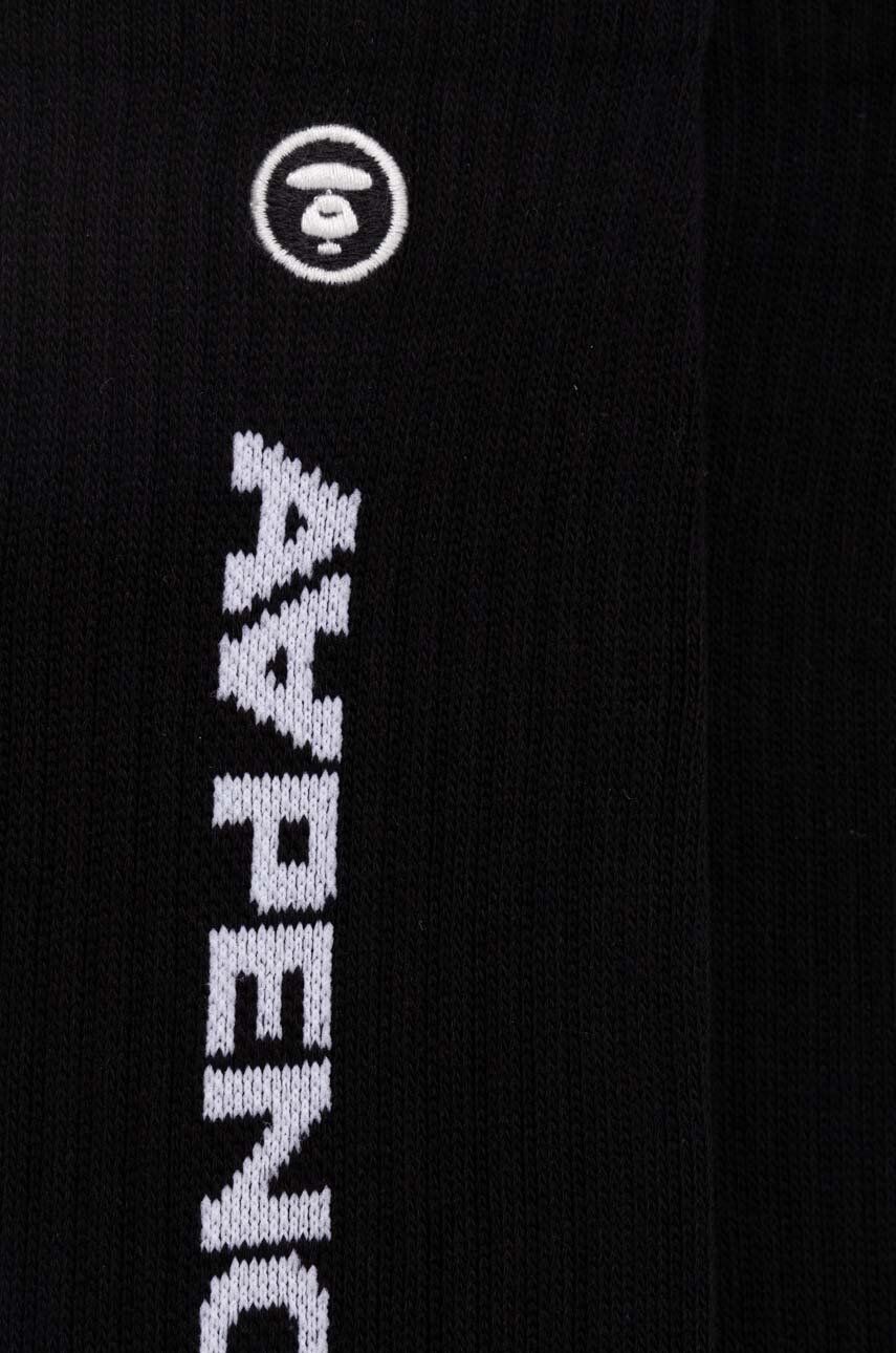 Чорапи AAPE by A Bathing Ape AAPE Socks Черно | AAPSOM4867XXM, 1