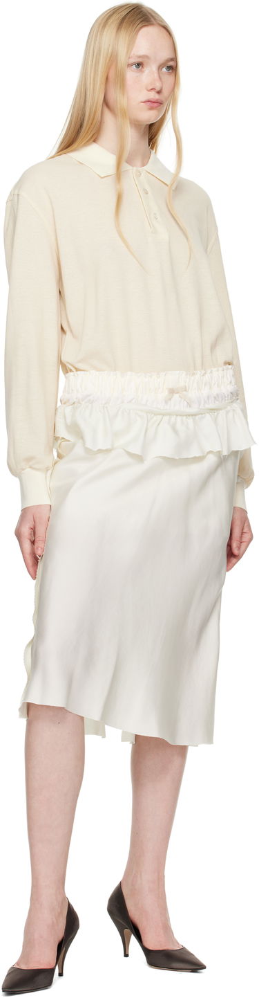 Пола Maison Margiela Maison Margiela Paneled Midi Dress Бяло | S51DD0037 MTJ030, 3