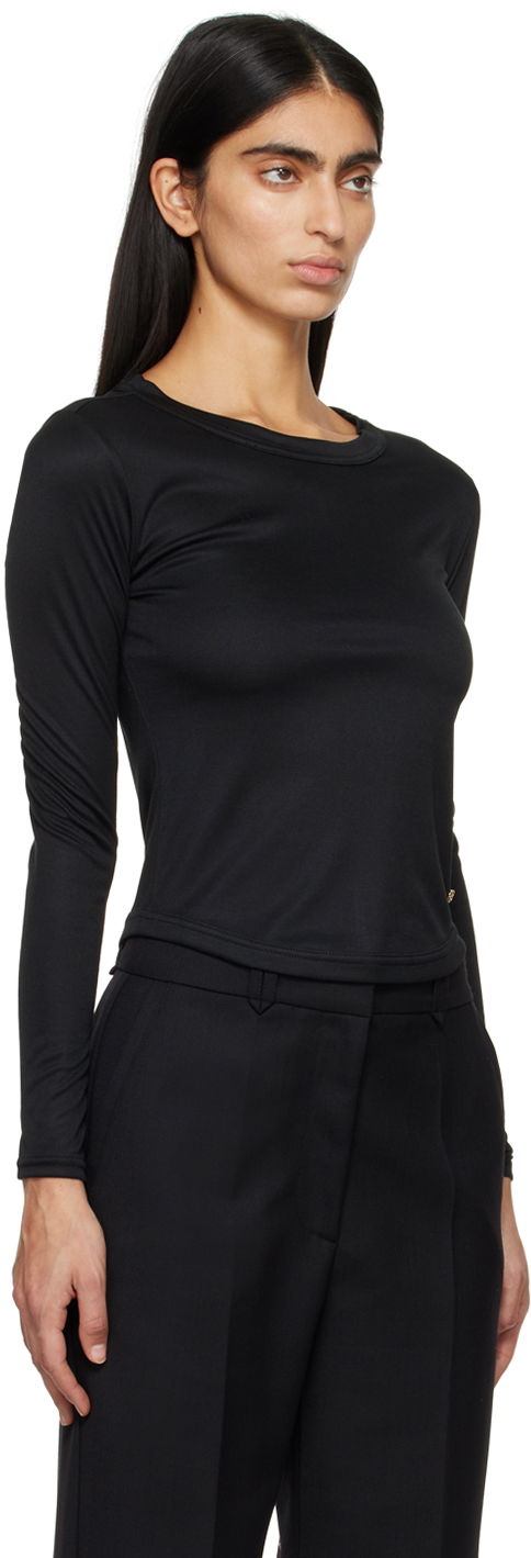 Тениска Anine Bing Jane Long Sleeve T-Shirt Черно | A-08-4408-000, 1