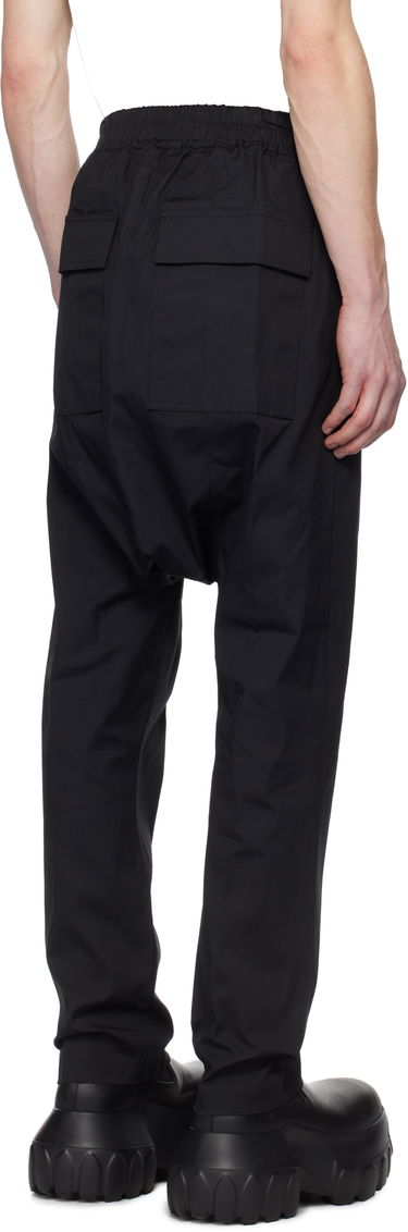 Панталони Rick Owens Rick Owens Hollywood Heavy Drawstring Trousers Черно | RU01E5380 TE, 2