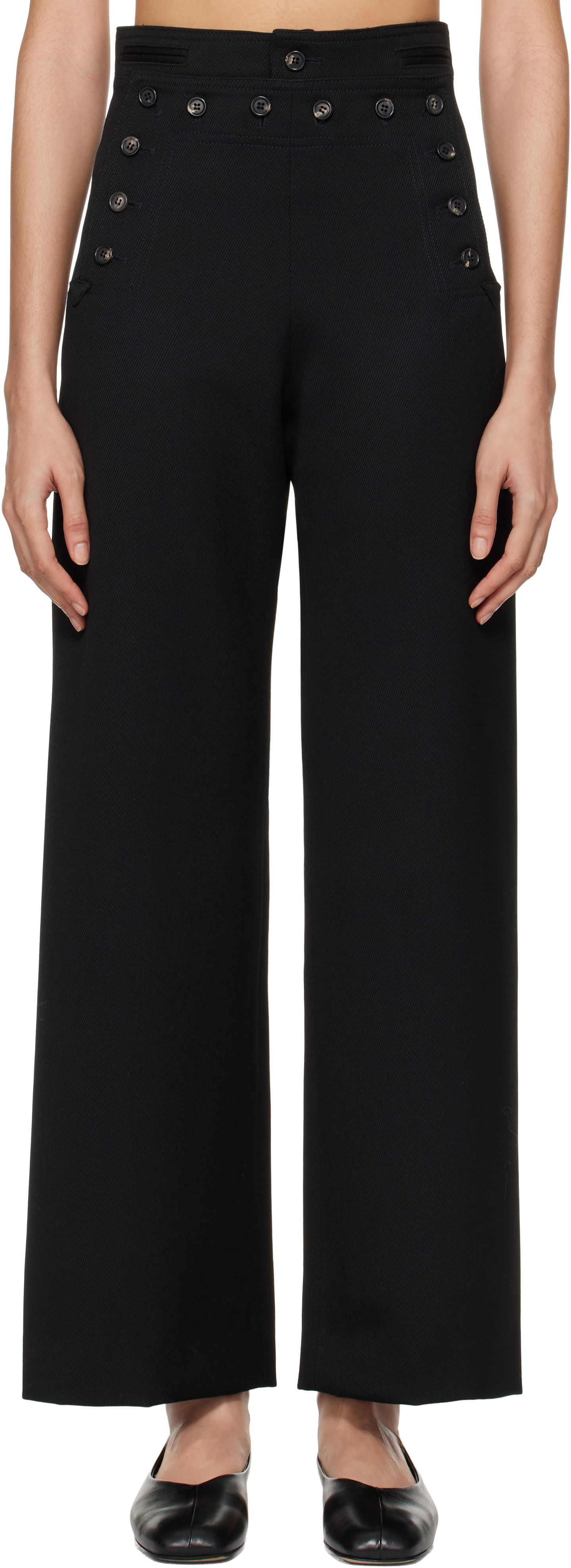 Панталони Bode Sailor Riding Twill Trousers Черно | WRF24BT014, 0