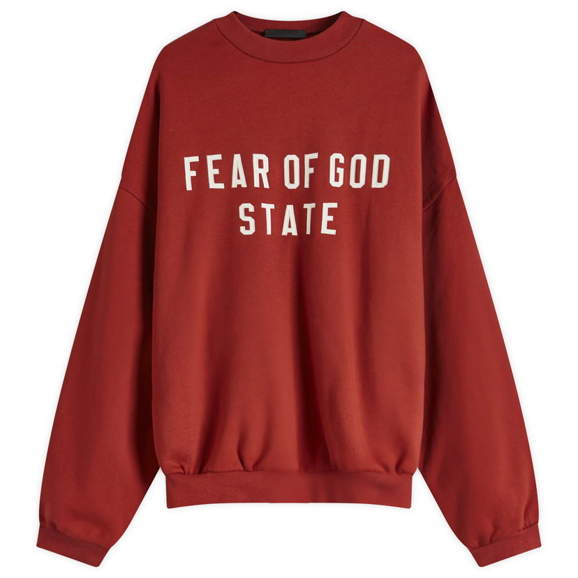 Суитчър Fear of God Heavy Fleece Crew Sweat by Fear of God ESSENTIALS Червено | 192BT246236F