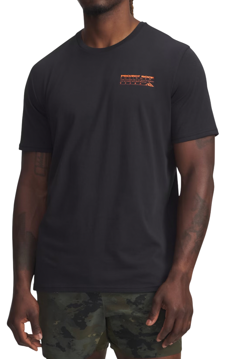 Тениска Under Armour Project Rock Q4 1 Short Sleeve Graphic T-Shirt Черно | 6005034-002