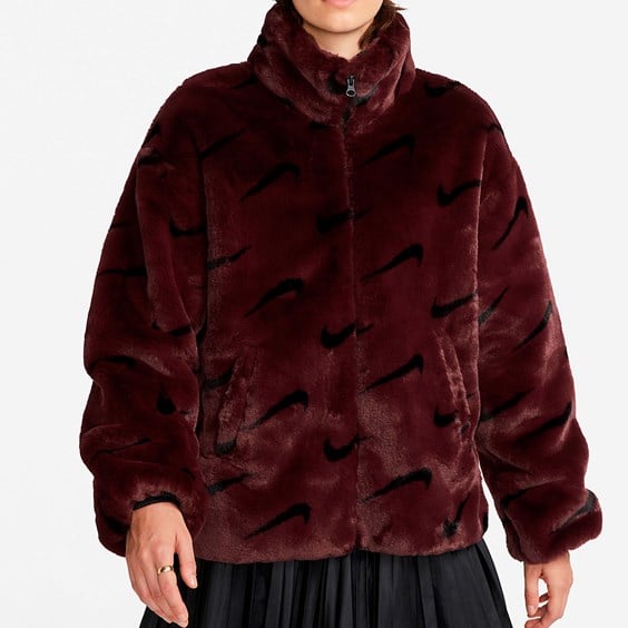 Яке Nike Plush Jacket Бургунди | DQ6842-652, 0