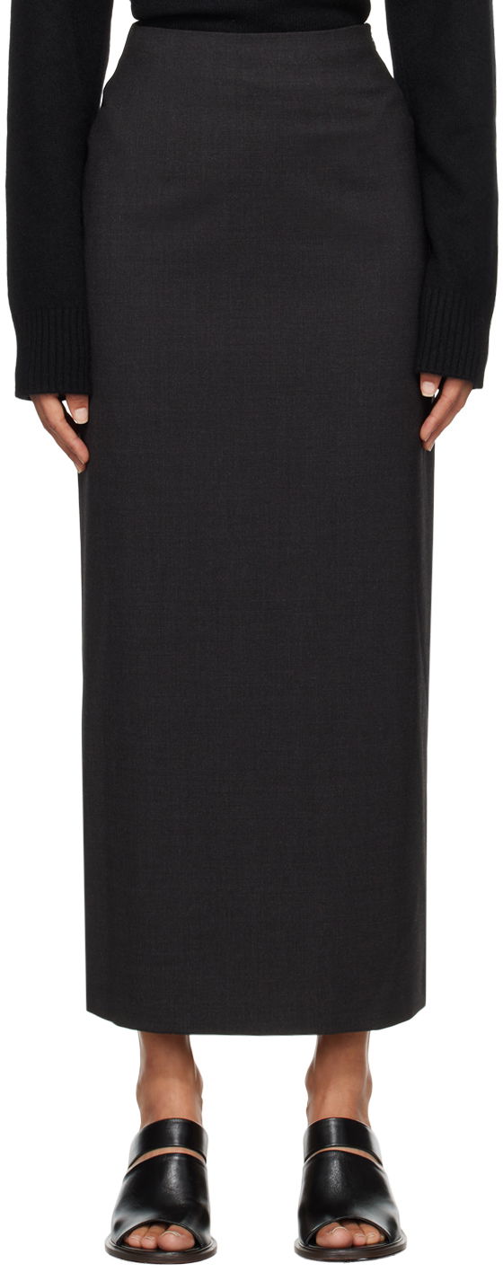 Пола Loulou de Saison Loulou de Saison Samos Midi Skirt Черно | SAMOS, 0