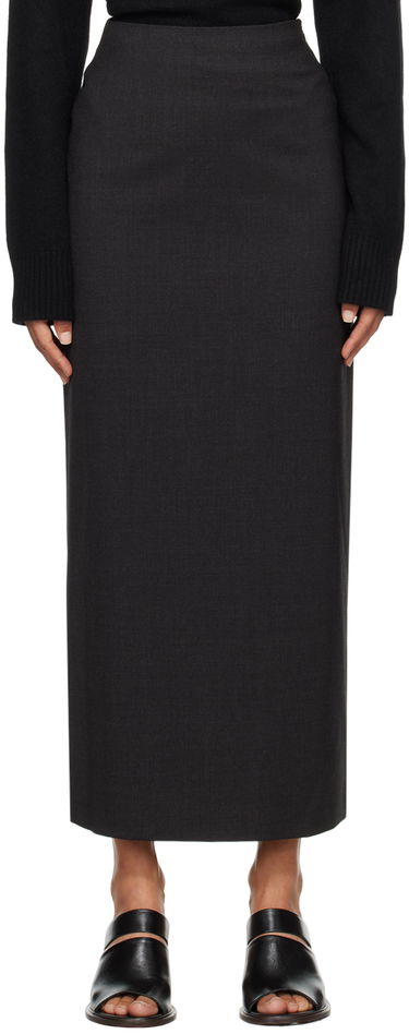 Пола Loulou de Saison Loulou de Saison Samos Midi Skirt Черно | SAMOS, 0