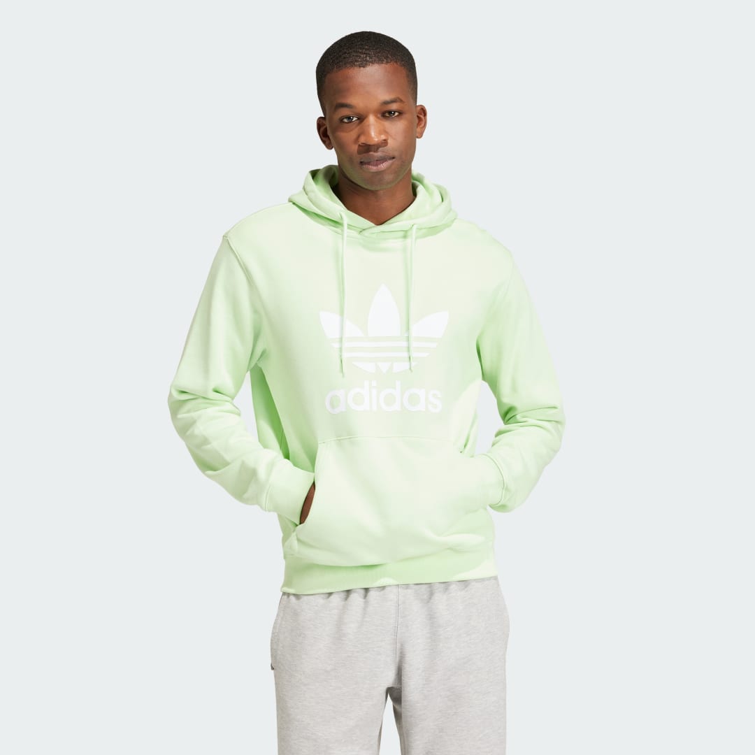 Суитчър adidas Performance Classics Trefoil Hoodie Зелено | IM9395, 0