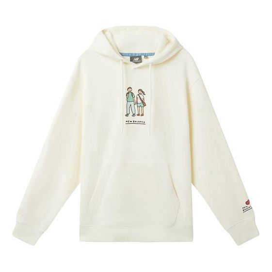 Суитчър New Balance Zero Per Zero Printing Casual Hoodie Бяло | NCA47013-IV