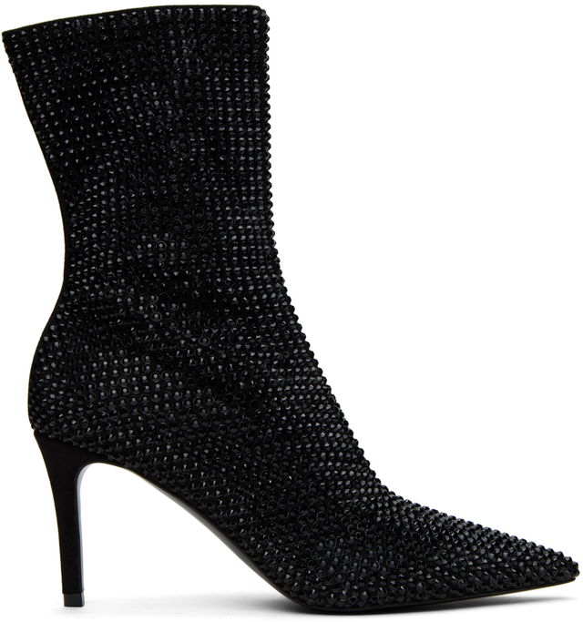 Stella McCartney Iconic Crystal-Embellished Pointed-Toe Boots