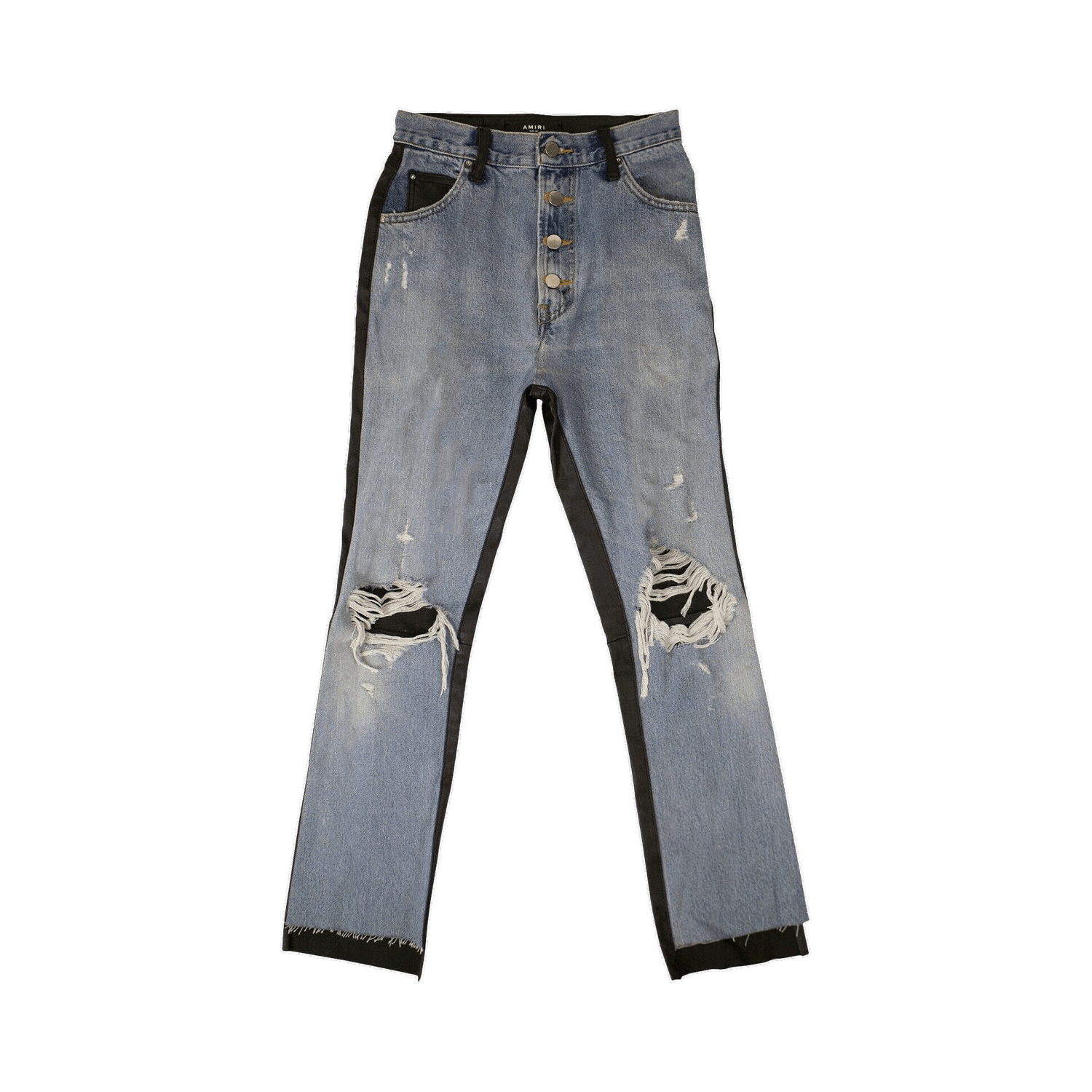 Дънки AMIRI Denim Leather Pants Синьо | WBLTD CRFINK BLUE, 0