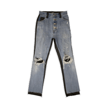 Дънки AMIRI Denim Leather Pants Синьо | WBLTD CRFINK BLUE, 0