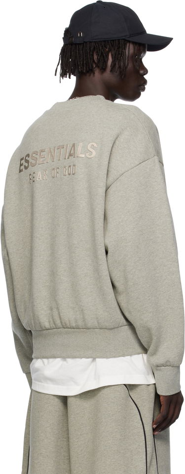 Суитчър Fear of God Fear of God ESSENTIALS Classic Fit Fleece Crewneck Sweatshirt Сиво | 192SP252045F, 2