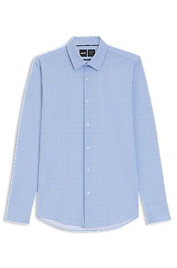 Slim Fit Performance-Stretch Printed Jersey Shirt