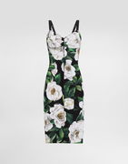 Dolce & Gabbana Gardenia Print Midi Dress