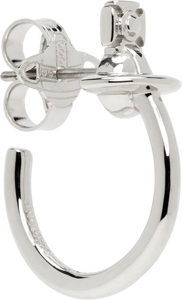 Обеци Vivienne Westwood Single Hoop Earring Металик | 6203008D-02P019-, 2