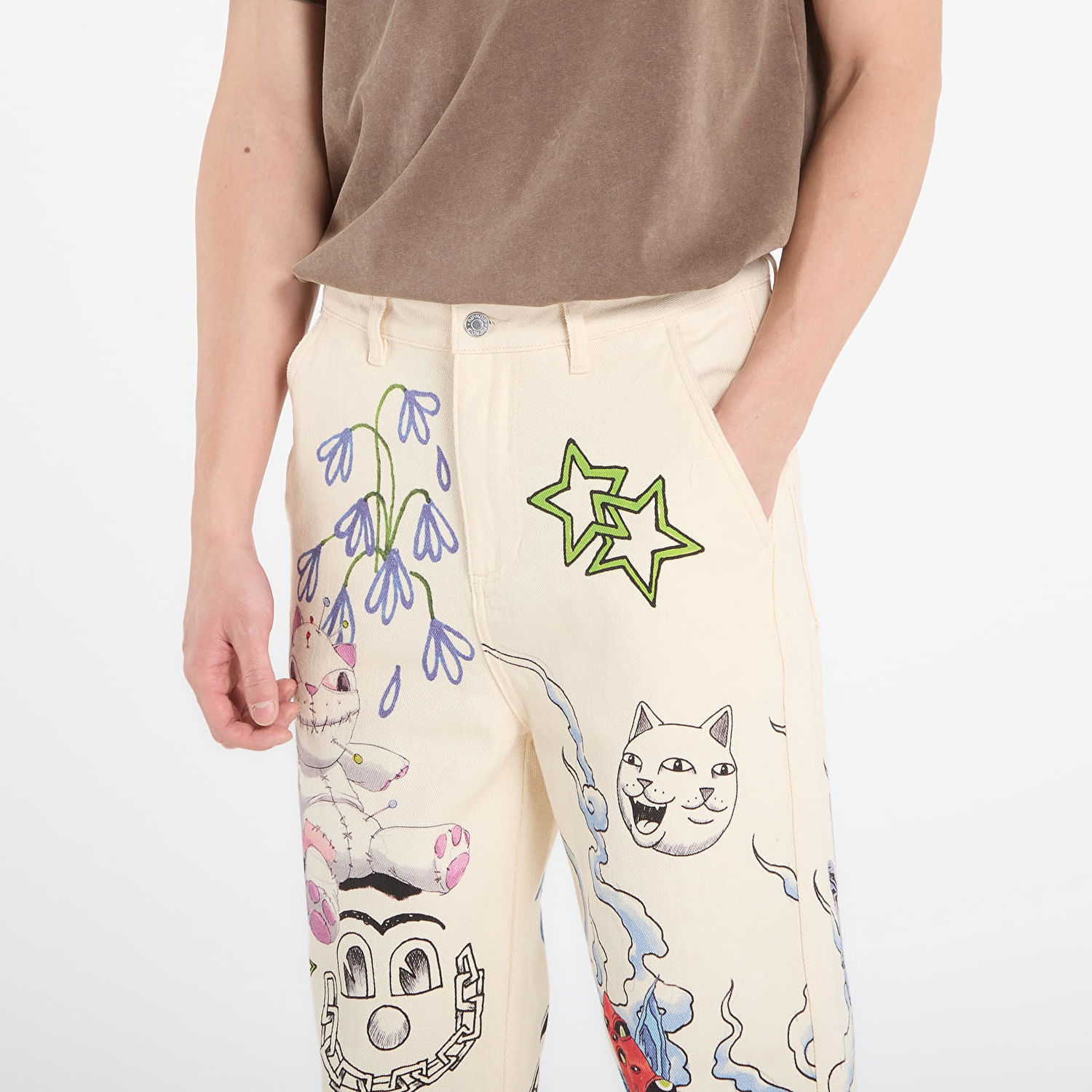 Панталони RIPNDIP Illustrated Travis Pants Многоцветен | RNDSPR24119, 1