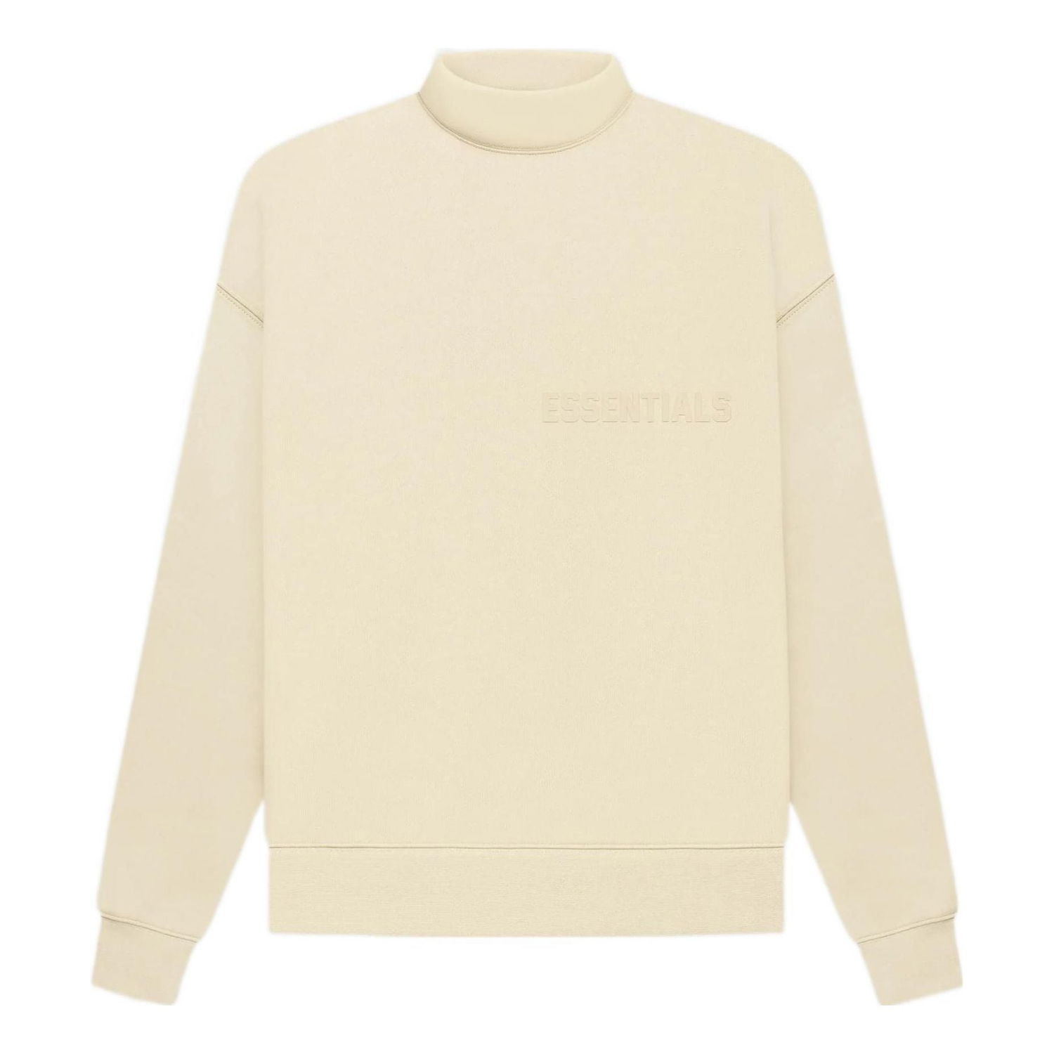 Пуловер Fear of God Essentials Mockneck Sweatshirt Бежово | FOG-FW22-309, 0