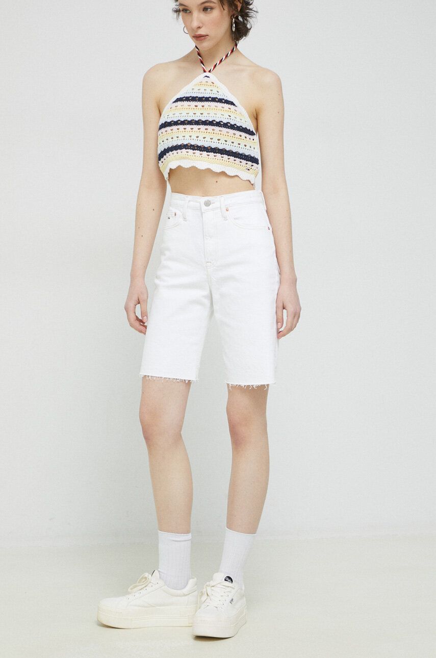 Къси панталони Tommy Hilfiger Denim Shorts Бяло | DW0DW15595.PPYX, 0