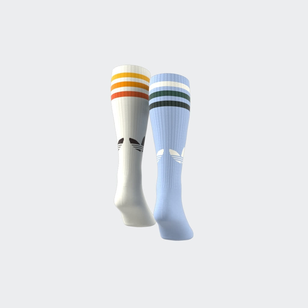 Чорапи adidas Originals Knee Sock 2-Pack Clearsky/ Off White Многоцветен | JD3291, 1