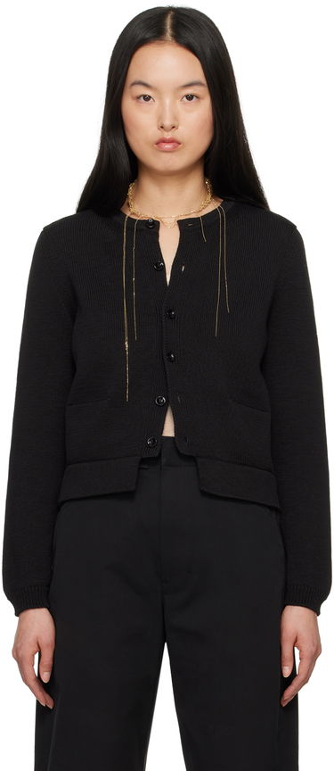 Пуловер LEMAIRE LEMAIRE Cropped Knit Cardigan Черно | TO1209 LK1022, 0