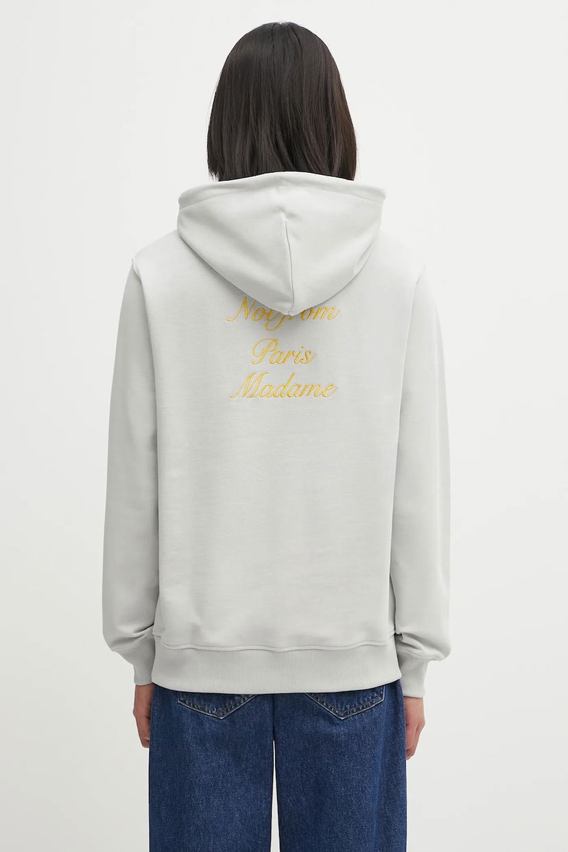 Суитчър Drôle de Monsieur Drôle de Monsieur Le Hoodie Slogan Calligraphy Сиво | I.HO168.CO127