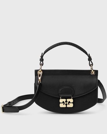 Дамска чанта GANNI Mini Top Handle Bag Черно | A6349-099, 0