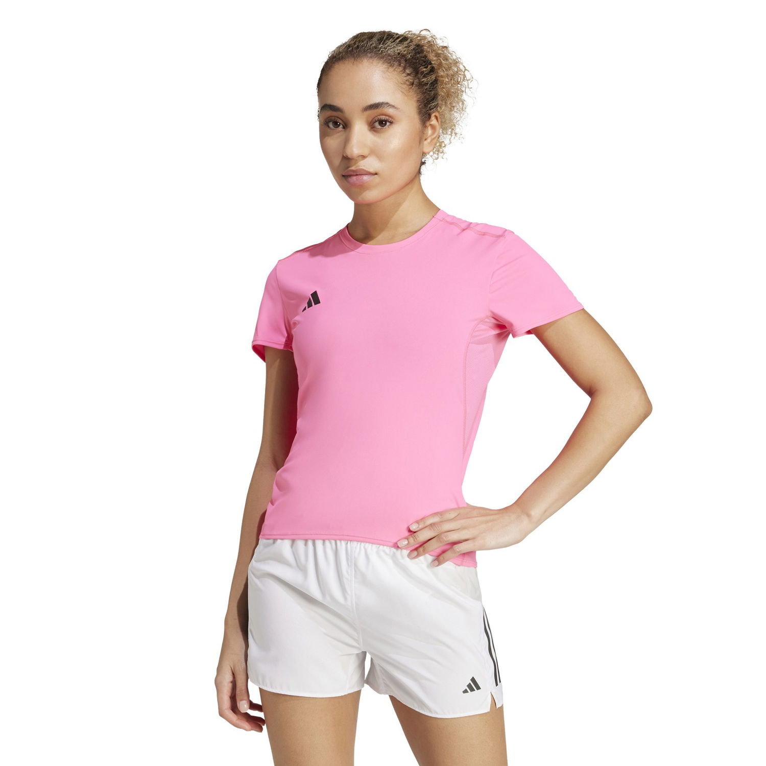 Тениска adidas Performance Adizero E Running T-Shirt Розово | JF3497, 0