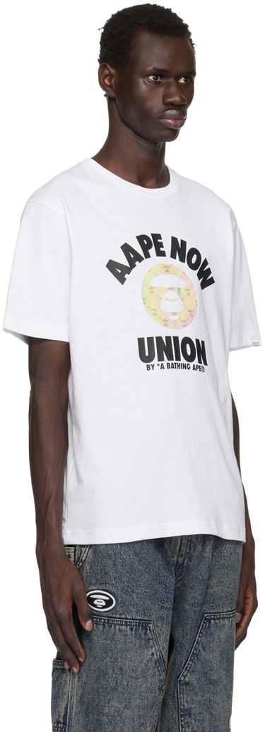 Тениска AAPE by A Bathing Ape AAPE By A Bathing Ape 'Union' T-Shirt Бяло | AAPTEM1561XXNWHX, 3
