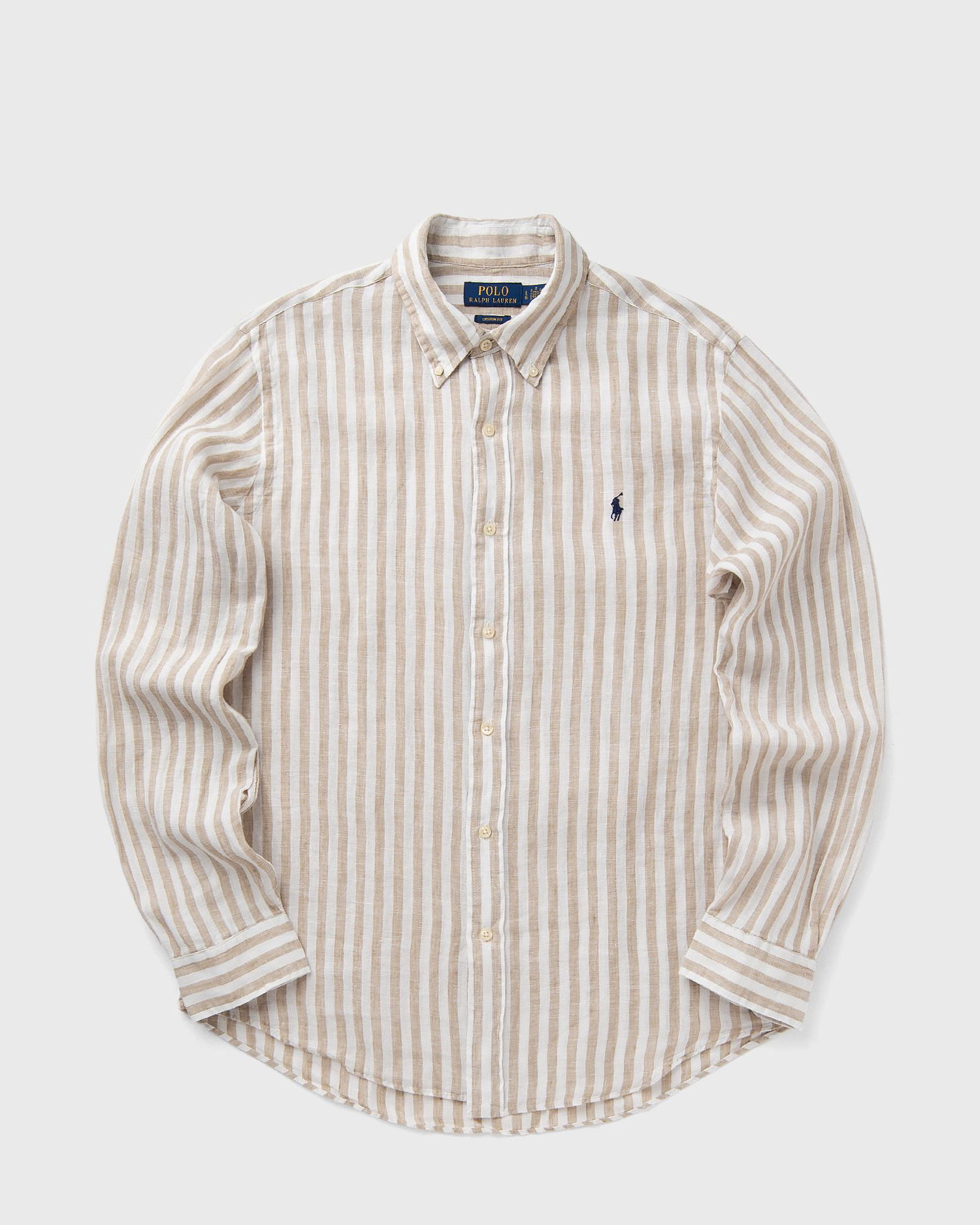 Риза Polo by Ralph Lauren Polo Ralph Lauren Striped Linen Sport Shirt Бежово | 710969636002, 0