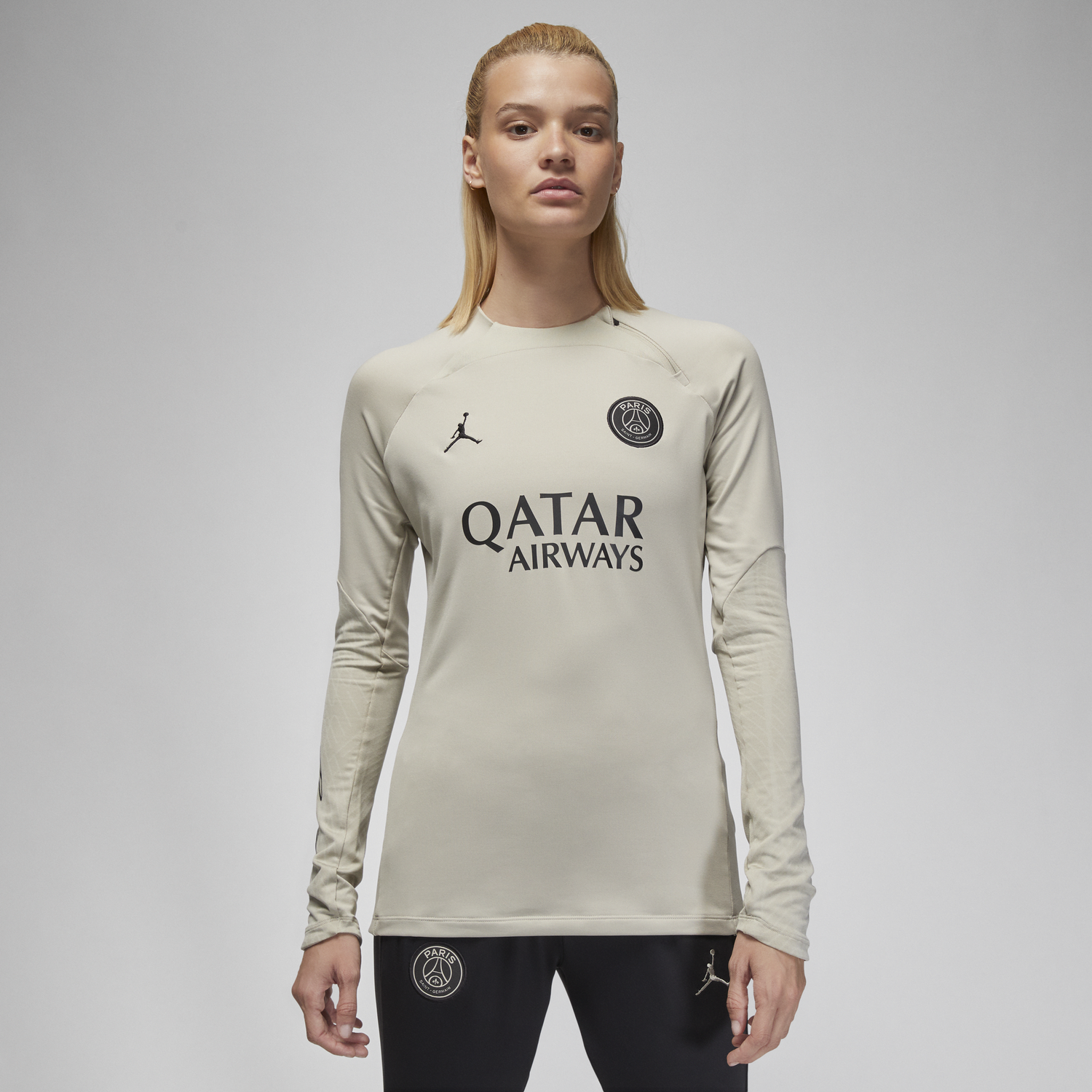 Тениска Jordan Dri-FIT Paris Saint-Germain Strike Бежово | DZ1387-231, 0