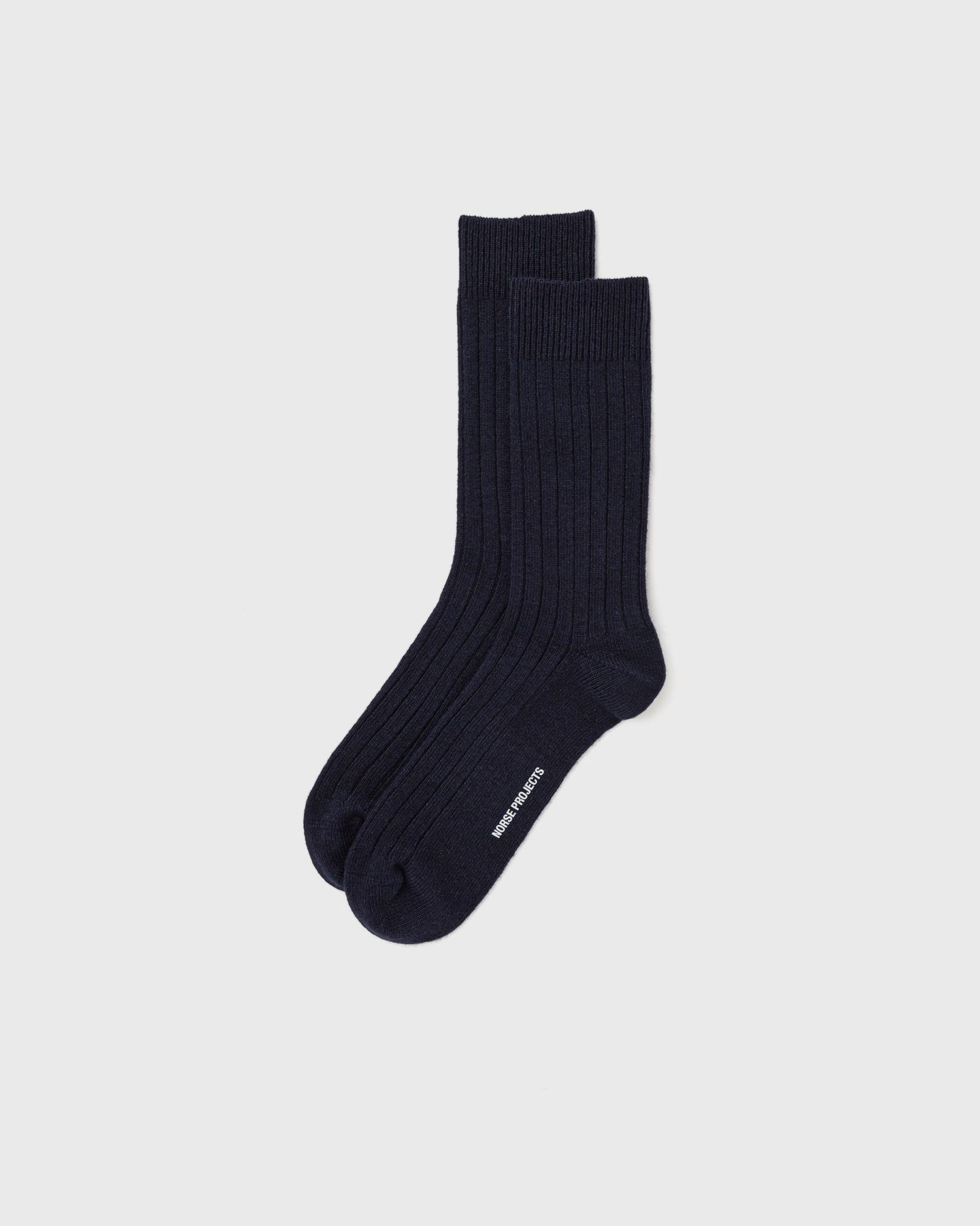 Чорапи NORSE PROJECTS Bjarki Cashmere Blend Rib Socks Тъмно синьо | N82-0070-DARK_NAVY, 0