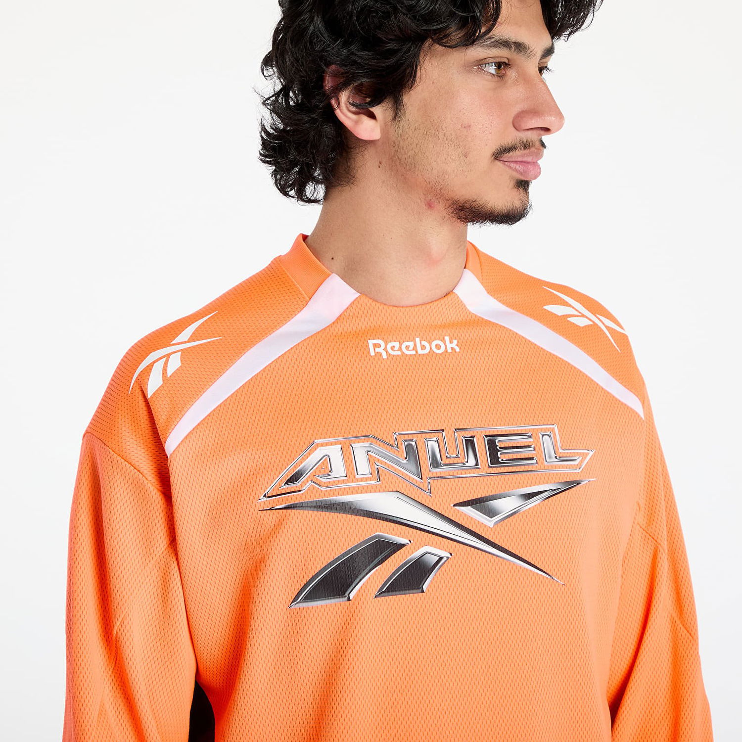 Суитчър Reebok Anuel Motto Long Sleeve Tee Оранжево
 | 100228285, 1