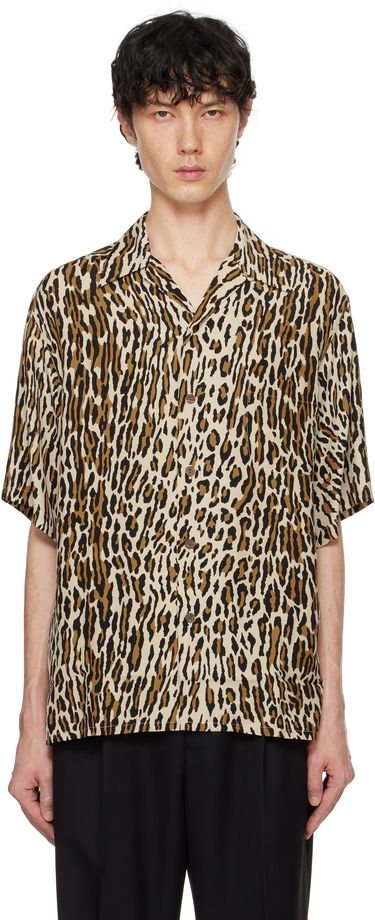 Риза WACKO MARIA WACKO MARIA Leopard Print Shirt Бежово | 24FWE-WMS-HI01, 0